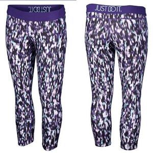 NEW Women's Medium NIKE Dri-Fit Relay Running Leggings Tights Pants 744773-582